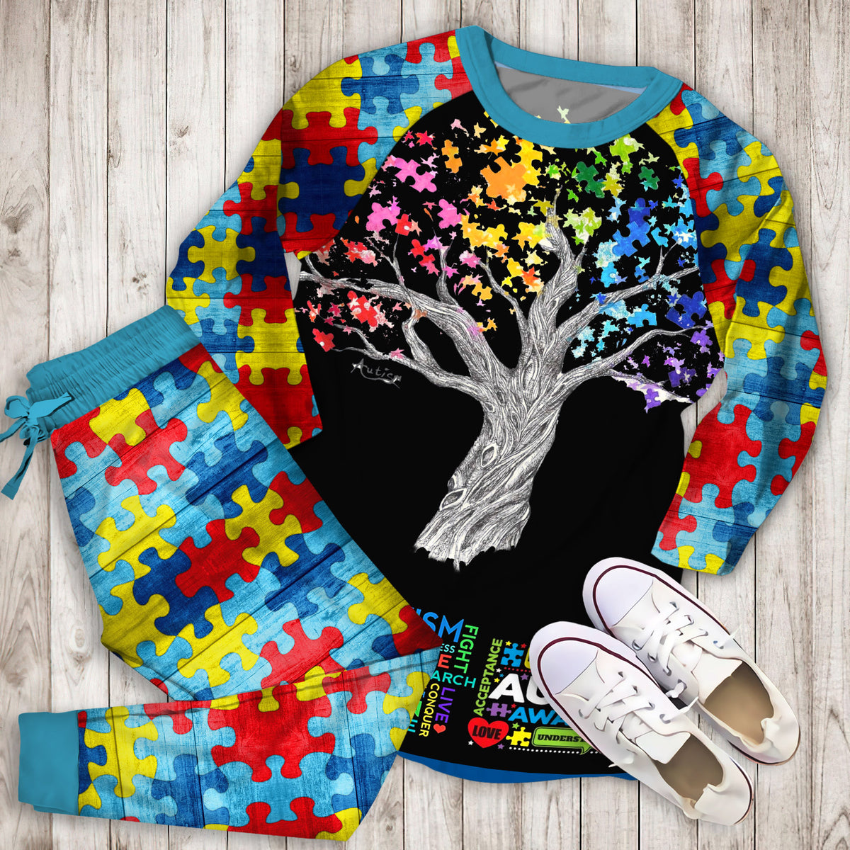 Its An Autism Pajama Set |Sleepwear Pjs Sets | Raglan Shirt Pants Set