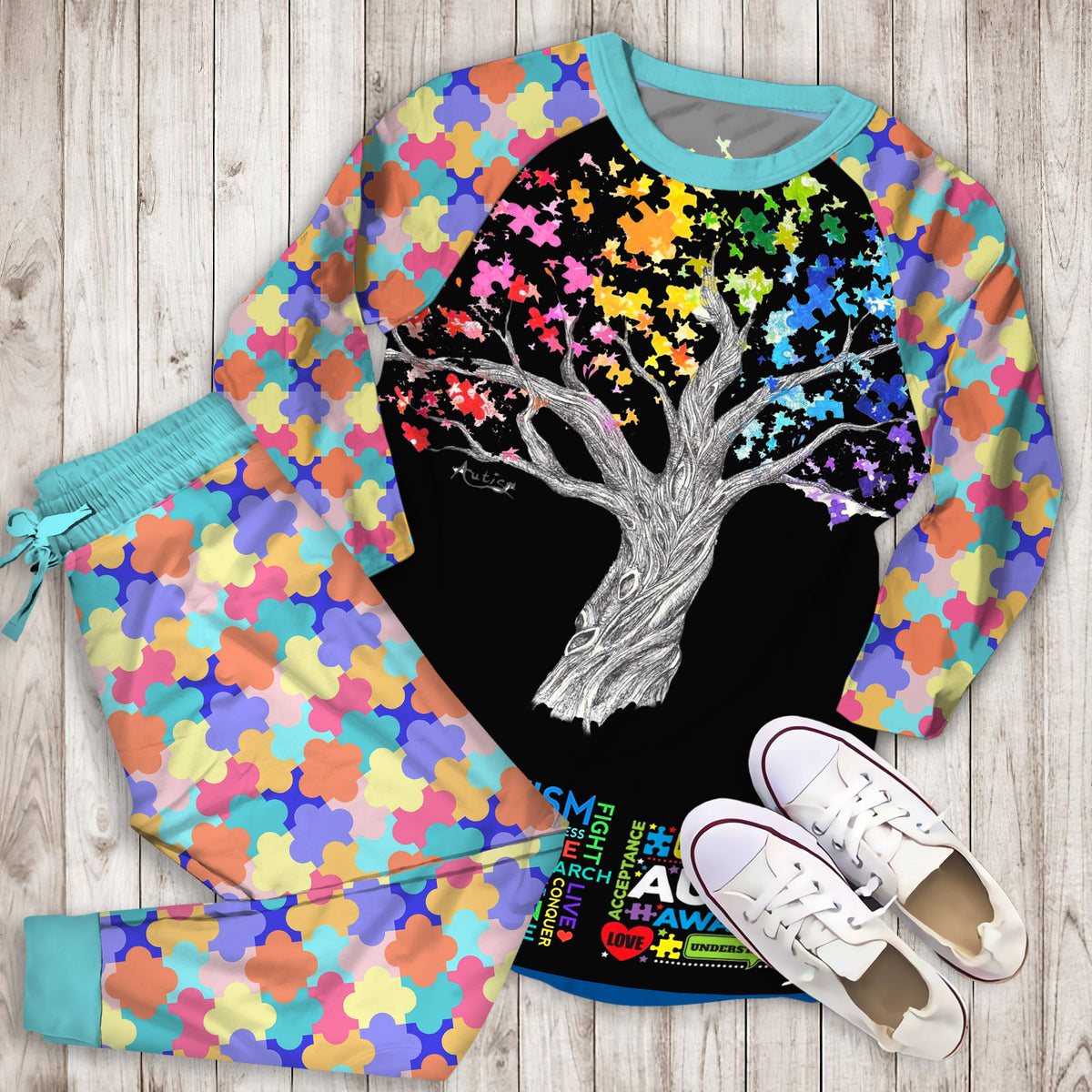 Its An Autism Pajama Set |Sleepwear Pjs Sets | Raglan Shirt Pants Set