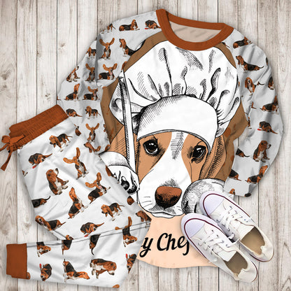Basset Hound Pajama Set |Sleepwear Pjs Sets | Raglan Shirt Pants Set