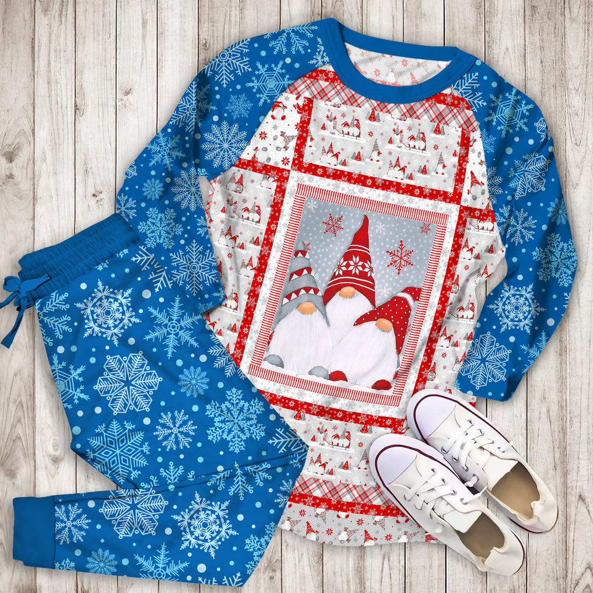 Winter Whimsy Pajama Set |Sleepwear Pjs Sets | Raglan Shirt Pants Set