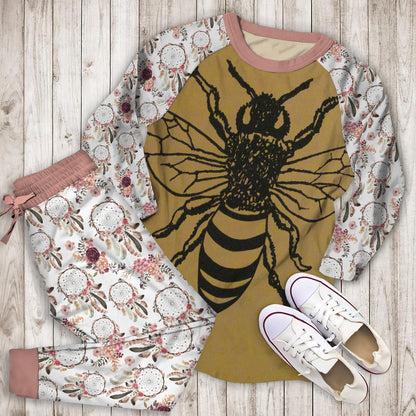 Dreamcatcher Pajama Set | Pajamas | Cotton Sleepwear Sets | Soft Long Sleeve Pjs | Raglan Shirt and Pants Set