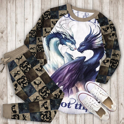 Dragon You & Me We Got This Pajama Set |Sleepwear Pjs Sets | Raglan Shirt Pants Set