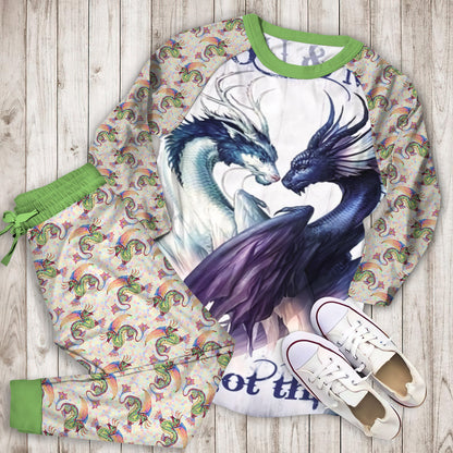 Dragon You & Me We Got This Pajama Set |Sleepwear Pjs Sets | Raglan Shirt Pants Set