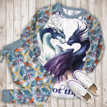 Dragon You & Me We Got This Pajama Set |Sleepwear Pjs Sets | Raglan Shirt Pants Set