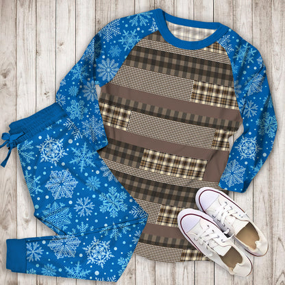 Woolrich Winter Plains Pajama Set |Sleepwear Pjs Sets | Raglan Shirt Pants Set