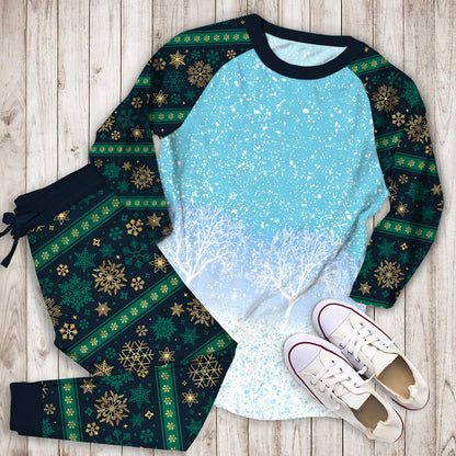 Winter Pajama Set | Pajamas | Cotton Sleepwear Sets | Soft Long Sleeve Pjs | Raglan Shirt and Pants Set