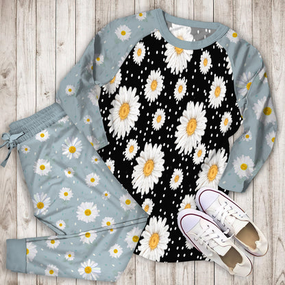 Daisy Pajama Set |Sleepwear Pjs Sets | Raglan Shirt Pants Set