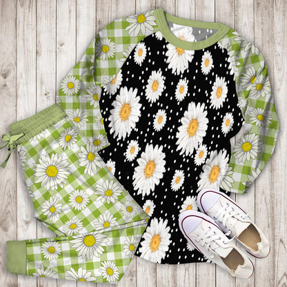 Daisy Pajama Set |Sleepwear Pjs Sets | Raglan Shirt Pants Set