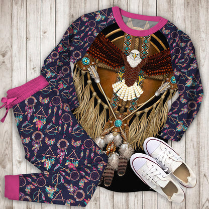 Dreamcatcher Pajama Set | Pajamas | Cotton Sleepwear Sets | Soft Long Sleeve Pjs | Raglan Shirt and Pants Set