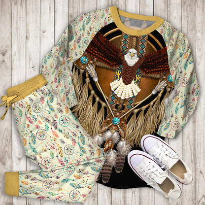 Dreamcatcher Pajama Set | Pajamas | Cotton Sleepwear Sets | Soft Long Sleeve Pjs | Raglan Shirt and Pants Set