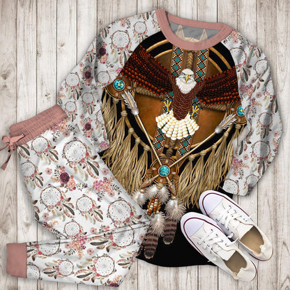 Dreamcatcher Pajama Set | Pajamas | Cotton Sleepwear Sets | Soft Long Sleeve Pjs | Raglan Shirt and Pants Set