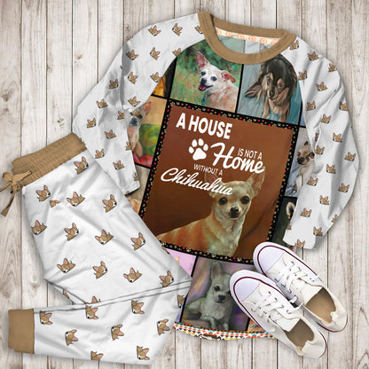Chihuahua Pajama Set |Sleepwear Pjs Sets | Raglan Shirt Pants Set