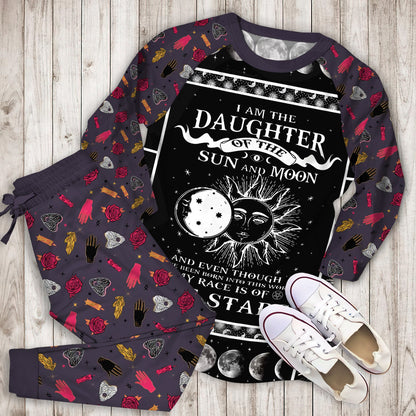 Wicca Pajama Set | Pajamas | Cotton Sleepwear Sets | Soft Long Sleeve Pjs | Raglan Shirt and Pants Set