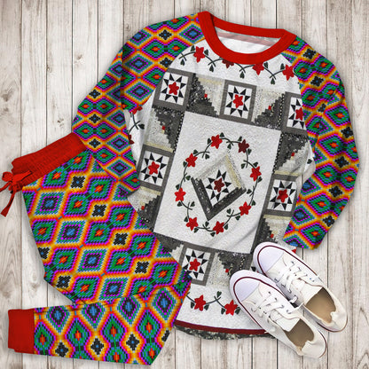 Amish Pajama Set |Sleepwear Pjs Sets | Raglan Shirt Pants Set