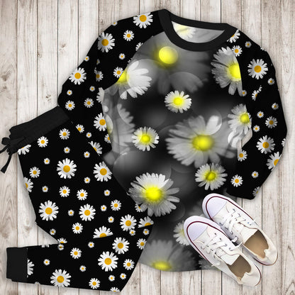 Daisy Pajama Set | Pajamas | Cotton Sleepwear Sets | Soft Long Sleeve Pjs | Raglan Shirt and Pants Set
