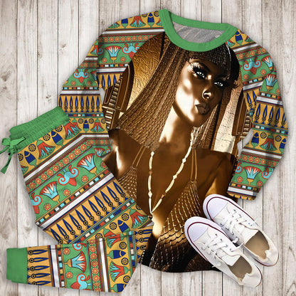 Ancient Egypt Pajama Set | Pajamas | Cotton Sleepwear Sets | Soft Long Sleeve Pjs | Raglan Shirt and Pants Set