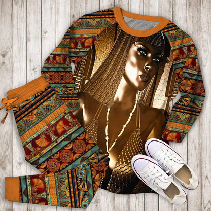 Ancient Egypt Pajama Set | Pajamas | Cotton Sleepwear Sets | Soft Long Sleeve Pjs | Raglan Shirt and Pants Set