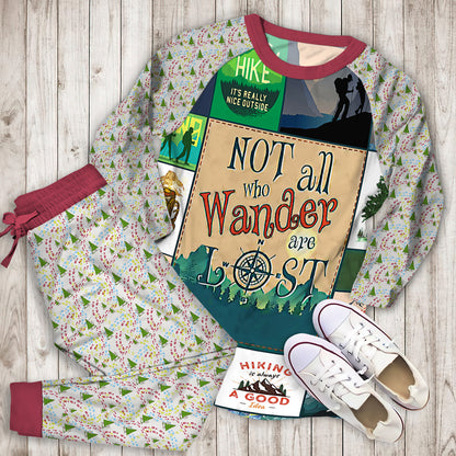 Hiking Pajama Set | Pajamas | Cotton Sleepwear Sets | Soft Long Sleeve Pjs | Raglan Shirt and Pants Set