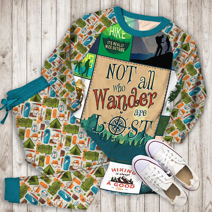 Hiking Pajama Set | Pajamas | Cotton Sleepwear Sets | Soft Long Sleeve Pjs | Raglan Shirt and Pants Set