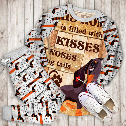 Dachshund Pajama Set |Sleepwear Pjs Sets | Raglan Shirt Pants Set