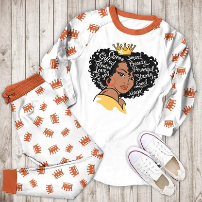 Black Queen Bba Pajama Set |Sleepwear Pjs Sets | Raglan Shirt Pants Set
