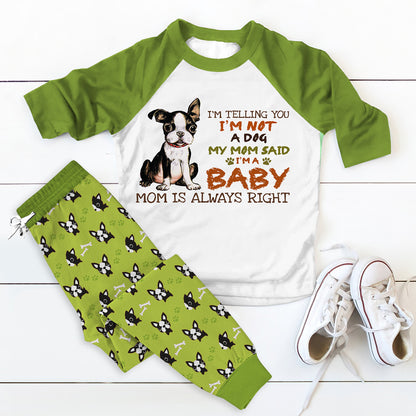 Labradoodle Doodle Mom Abg Pajama Set |Sleepwear Pjs Sets | Raglan Shirt Pants Set