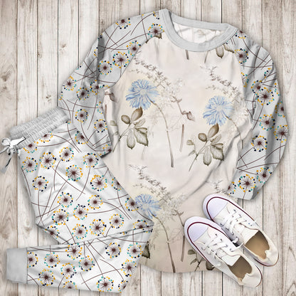 Dandelion Pajama Set |Sleepwear Pjs Sets | Raglan Shirt Pants Set