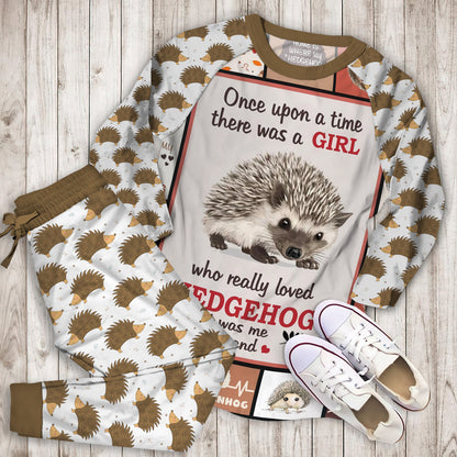 Hedgehog Pajama Set |Sleepwear Pjs Sets | Raglan Shirt Pants Set