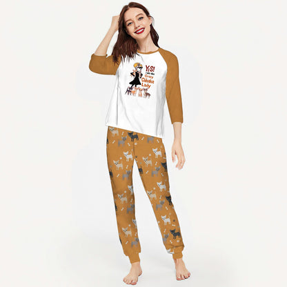 Chihuahua Chihuahua Lady Aaq Pajama Set |Sleepwear Pjs Sets | Raglan Shirt Pants Set