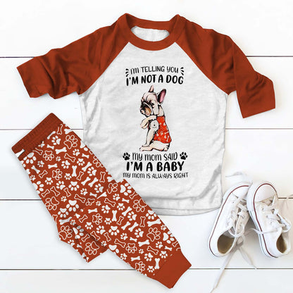 French Bulldog Lovers Aao Pajama Set |Sleepwear Pjs Sets | Raglan Shirt Pants Set