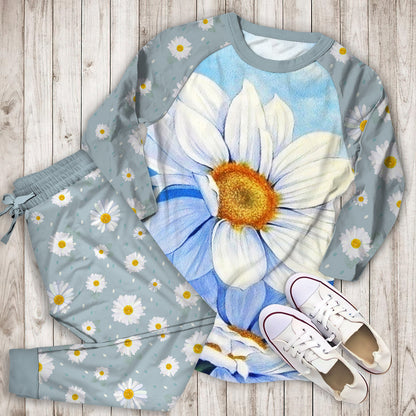 Daisy Pajama Set |Sleepwear Pjs Sets | Raglan Shirt Pants Set