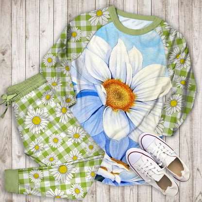Daisy Pajama Set |Sleepwear Pjs Sets | Raglan Shirt Pants Set
