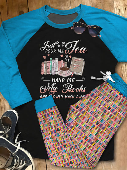 Reading Set Happy Reading Pajama Set |Sleepwear Pjs Sets | Raglan Shirt Pants Set