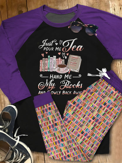 Reading Set Happy Reading Pajama Set |Sleepwear Pjs Sets | Raglan Shirt Pants Set