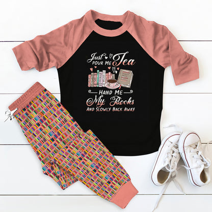 Reading Set Happy Reading Pajama Set |Sleepwear Pjs Sets | Raglan Shirt Pants Set